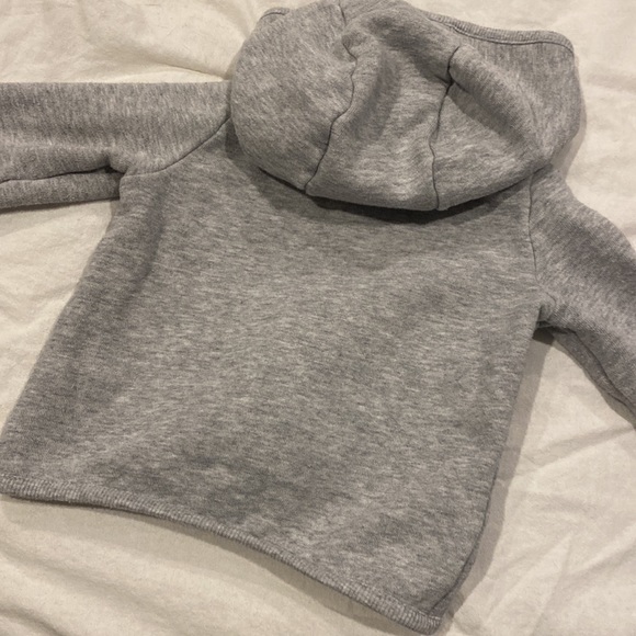 Grey Baby Zip up Sweater - Picture 2 of 2